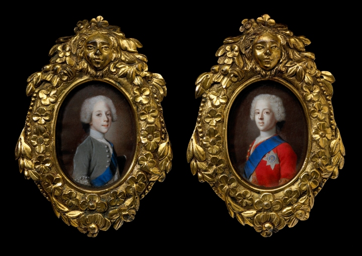 Tomasso Brothers TEFAF 2015 - Liotard, portrait miniatures of PRINCES CHARLES & HENRY STUART